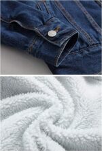 Fleece Lined Denim Jacket Men, Blue Zing Apparel