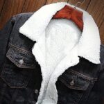Men Casual Denim Jacket, Black