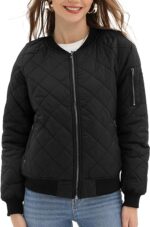 Quilted Puffer Jacket - Cotton Black Jacket For Women Zing Apparel
