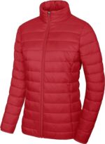 Red Quilt Jacket Women  - Puffer Jacket Zing Apparel