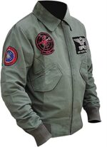 Top Gun T-C Cotton Jacket Men, Green Zing Apparel