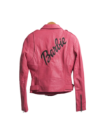 Womens Barbie Doll Pink Leather Jacket Zing Apparel