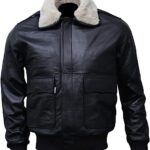 A-2-Flight-Bomber-Black-Leather-Shearling-Jacket