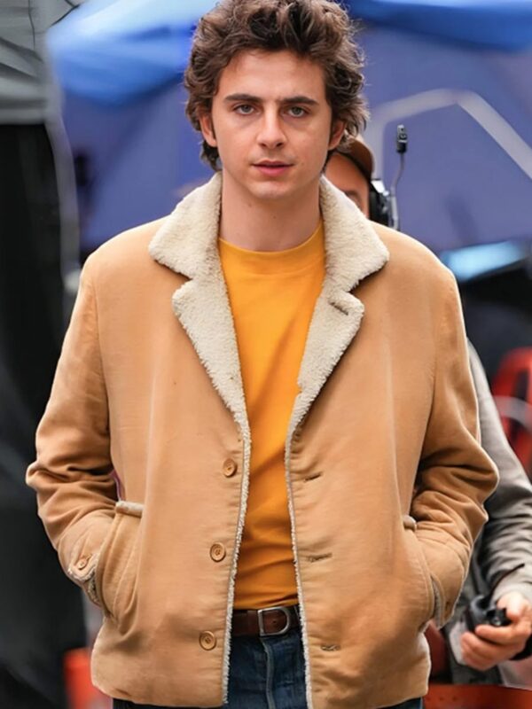 A Complete Unknown 2024 Bob Dylan Shearling Jacket