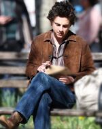 A Complete Unknown Timothee Chalamet Brown Jacket