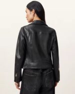 AllSaints Dalby Leather Jacket For Sale
