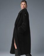 Alo-Oversized-Sherpa-Trench-Black-Coat