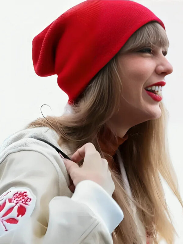American Singer Taylor Swift CTFL Off White and Red Jacket