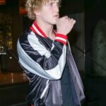 American_Wrestler_Logan_Paul_Black_and_White_Varsity_Jacket