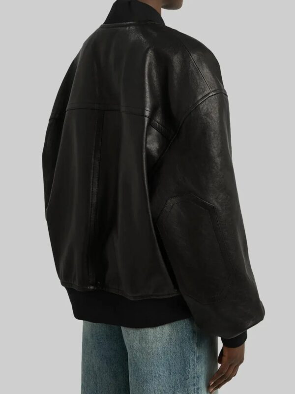 Ana-De-Armas-Black-Leather-Jacket-Back