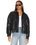 Anine-Bing-Black-Leather-Bomber-Jacket