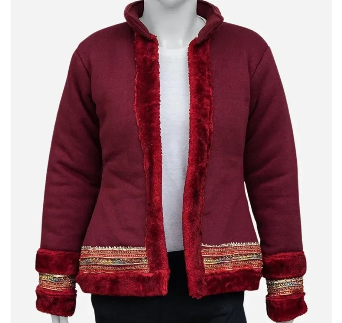 Anna-Kendrick-Movie-Noelle-Red-Shearling-Jacket Anna-Kendrick-Movie-Noelle-Red-Shearling-Jacket