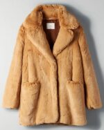 Aritzia-Faux-Fur-Coat-Mustard