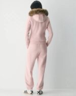 Aritzia-Faux-Fur-Pink-Hoodie-Back-View
