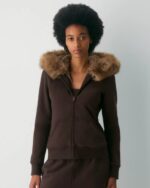 Aritzia-Fur-Hoodie-Brown