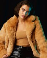 Aritzia-Mustard-Faux-Fur-Coat