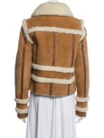 Asymmetrical Zip Fastening Shearling Jacket Buy