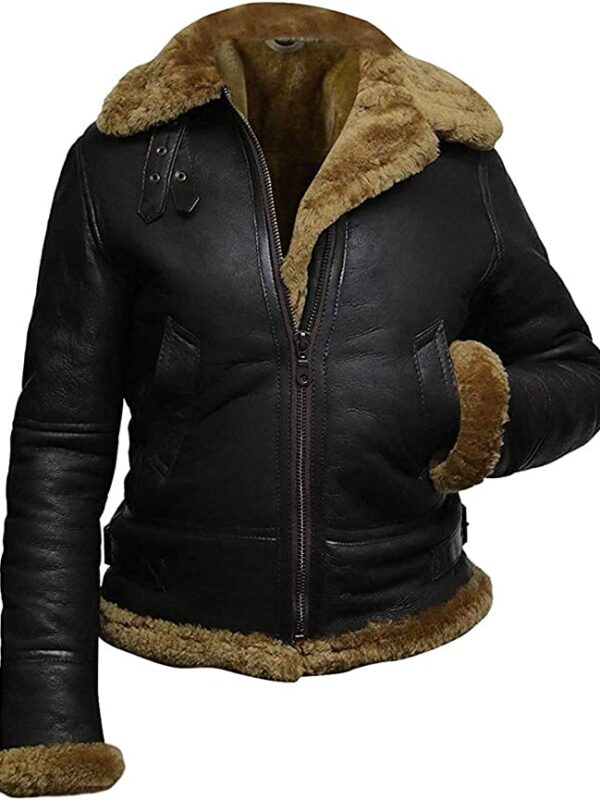 B3 WWII Aviator Flying Shearling Jacket