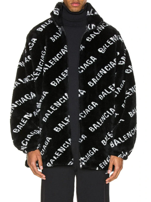 Balenciaga_Black_And_White_Fur_Jacket