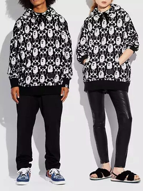 Bape-X-Coach-Hoodie-Black