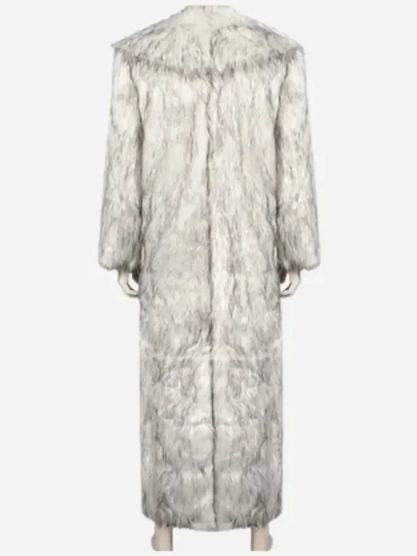 Ryan Gosling Ken White Shearling Women Fur Coat Zing Apparel