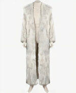 Ryan Gosling Ken White Shearling Women Fur Coat Zing Apparel