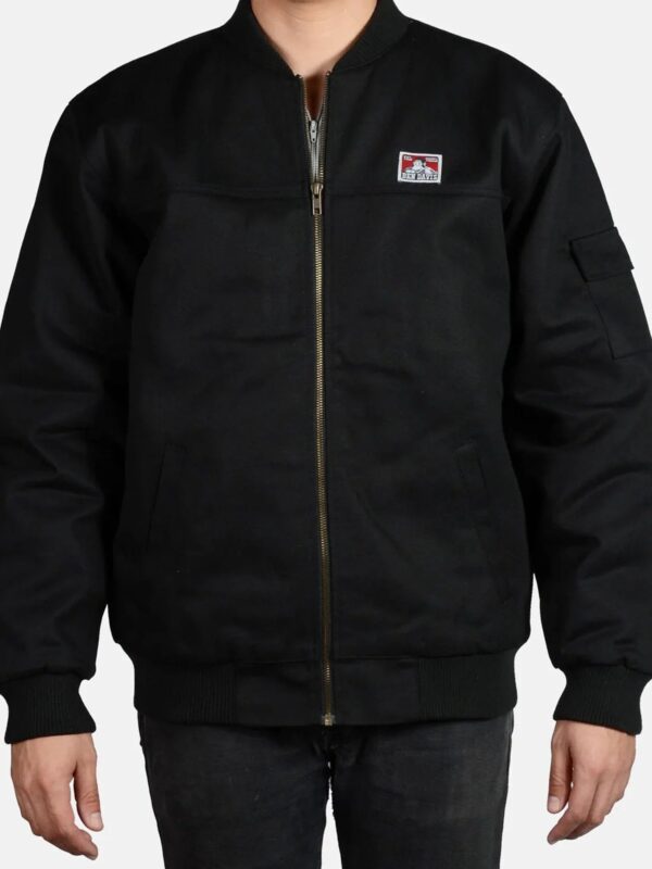 Ben-Davis-Bomber-Jacket-Black