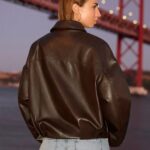 Bershka-Brown-Leather-Jacket