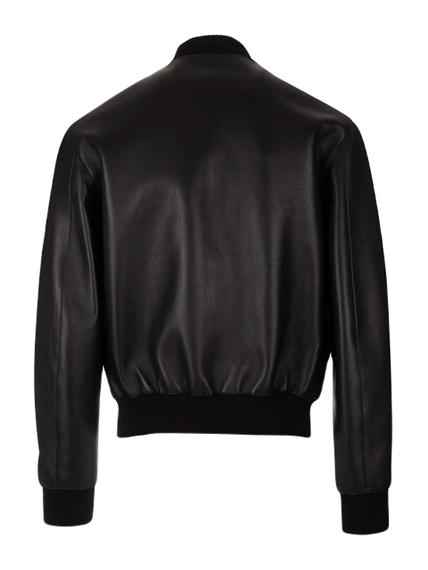 Plain Leather Bomber Jacket Women, Black Zing Apparel