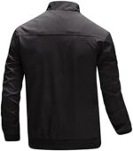 Black Business Jacket For Men with Standing Collar