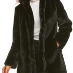 Black Donna Mink Fur Jacket For Women