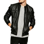 Black Smith Slim Fit Zipper Jacket