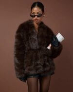 Boohoo-Fur-Jacket-Brown