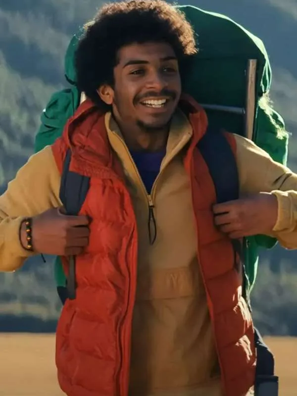 Bookworm-2024-Theo-Shakes-Orange-Hooded-Vest Theo Shakes Bookworm 2024 Puffer Vest