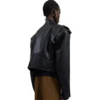 Boxy Leather Jacket - Image 3