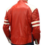 Tyler Durden Fight Club Red Leather Jacket - Image 6