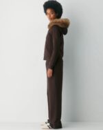 Brown-Aritzia-Fur-Hoodie-Side-View