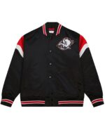 Buffalo Sabres Black Heavyweight Satin Jacket
