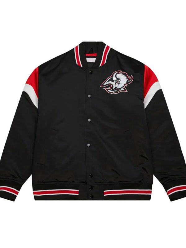 Buffalo Sabres Black Heavyweight Satin Jacket