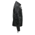 Buy Mens Fraser Black Biker Leather Jacket