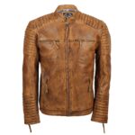 Buy Mens Fraser Racer Biker Leather Jacket