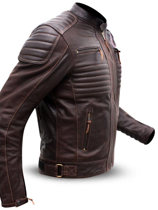 CE Armour Brown Dimex Biker Jacket Buy