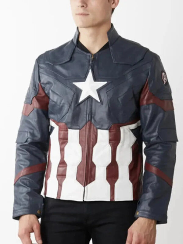 Captain America Leather Jacket Zing Apparel