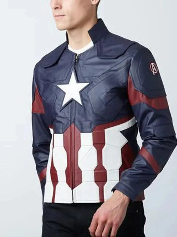 Captain America Leather Jacket Zing Apparel