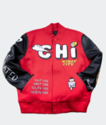 Chicago Windy City Red Varsity Jacket