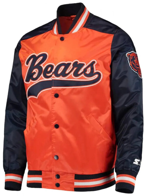 Chicago Bears The Tradition II Team Full Snap Jacket