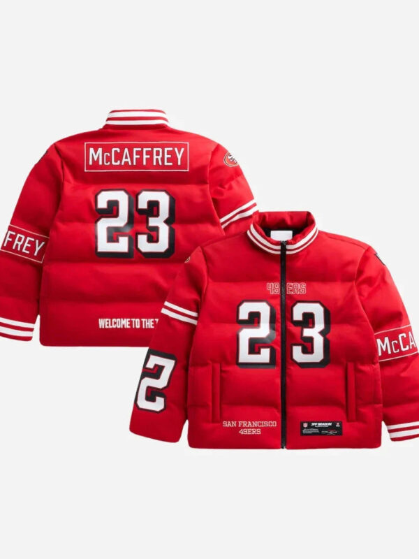 Christian McCaffrey 49ers Off Season Puffer Jacket Zing Apparel
