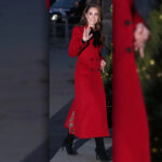 Christmas Carol Service Kate Middleton Red Coat