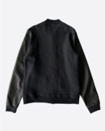 Chrome Hearts
Black Leather Varsity Jacket