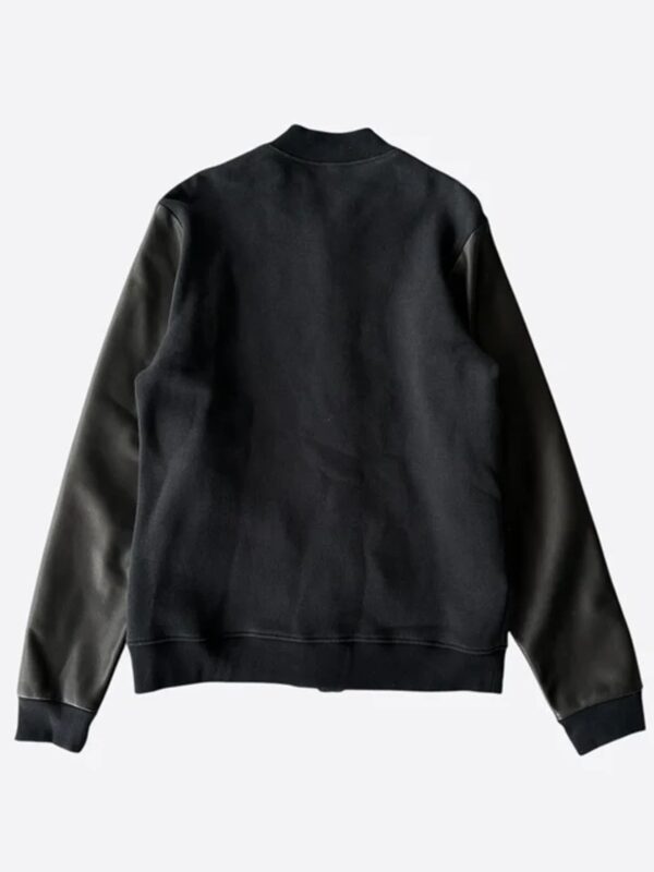 Chrome Hearts
Black Leather Varsity Jacket